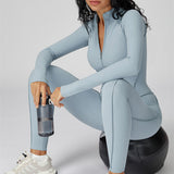 AlienDose | AlienShape™ Zip Jumpsuit | Long-Sleeve Zip Jumpsuit That Shows Off Your Curves