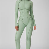 AlienDose | AlienShape™ Zip Jumpsuit | Long-Sleeve Zip Jumpsuit That Shows Off Your Curves