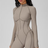 AlienDose | AlienShape™ Zip Jumpsuit | Long-Sleeve Zip Jumpsuit That Shows Off Your Curves