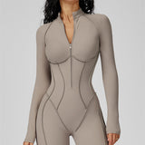 AlienDose | AlienShape™ Zip Jumpsuit | Long-Sleeve Zip Jumpsuit That Shows Off Your Curves