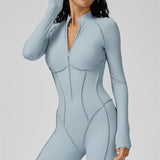 AlienDose | AlienShape™ Zip Jumpsuit | Long-Sleeve Zip Jumpsuit That Shows Off Your Curves