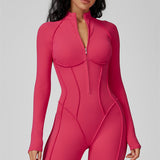 AlienDose | AlienShape™ Zip Jumpsuit | Long-Sleeve Zip Jumpsuit That Shows Off Your Curves