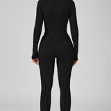AlienDose | AlienShape™ Zip Jumpsuit | Long-Sleeve Zip Jumpsuit That Shows Off Your Curves