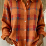AlienDose | Check Knit Button Vest
