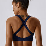 AlienDose | AlienShape™ Cross-Back Top | Cross-Strap Sports Bra to Train with Confidence