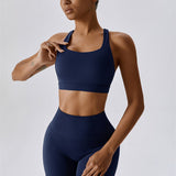 AlienDose | AlienShape™ Cross-Back Top | Cross-Strap Sports Bra to Train with Confidence
