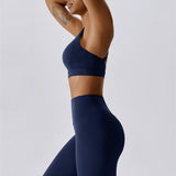 AlienDose | AlienShape™ Cross-Back Top & Leggings 2-Piece Set | Cross-Strap Sports Bra + Leggings to Train with Confidence
