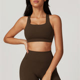 AlienDose | AlienShape™ Cross-Back Top | Cross-Strap Sports Bra to Train with Confidence