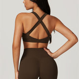 AlienDose | AlienShape™ Cross-Back Top | Cross-Strap Sports Bra to Train with Confidence