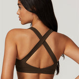 AlienDose | AlienShape™ Cross-Back Top | Cross-Strap Sports Bra to Train with Confidence