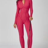 AlienDose | AlienShape™ Zip Jumpsuit | Long-Sleeve Zip Jumpsuit That Shows Off Your Curves