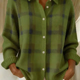 AlienDose | Green Everyday Plaid Cardigan