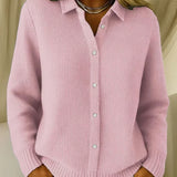 AlienDose | Textured Knit Button Cardigan