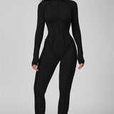 AlienDose | AlienShape™ Zip Jumpsuit | Long-Sleeve Zip Jumpsuit That Shows Off Your Curves