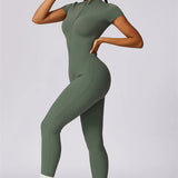 AlienDose | AlienShape™ Viva Motion | Short-Sleeve Jumpsuit That Flatters Your Silhouette