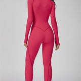 AlienDose | AlienShape™ Zip Jumpsuit | Long-Sleeve Zip Jumpsuit That Shows Off Your Curves