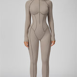 AlienDose | AlienShape™ Zip Jumpsuit | Long-Sleeve Zip Jumpsuit That Shows Off Your Curves
