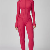 AlienDose | AlienShape™ Zip Jumpsuit | Long-Sleeve Zip Jumpsuit That Shows Off Your Curves