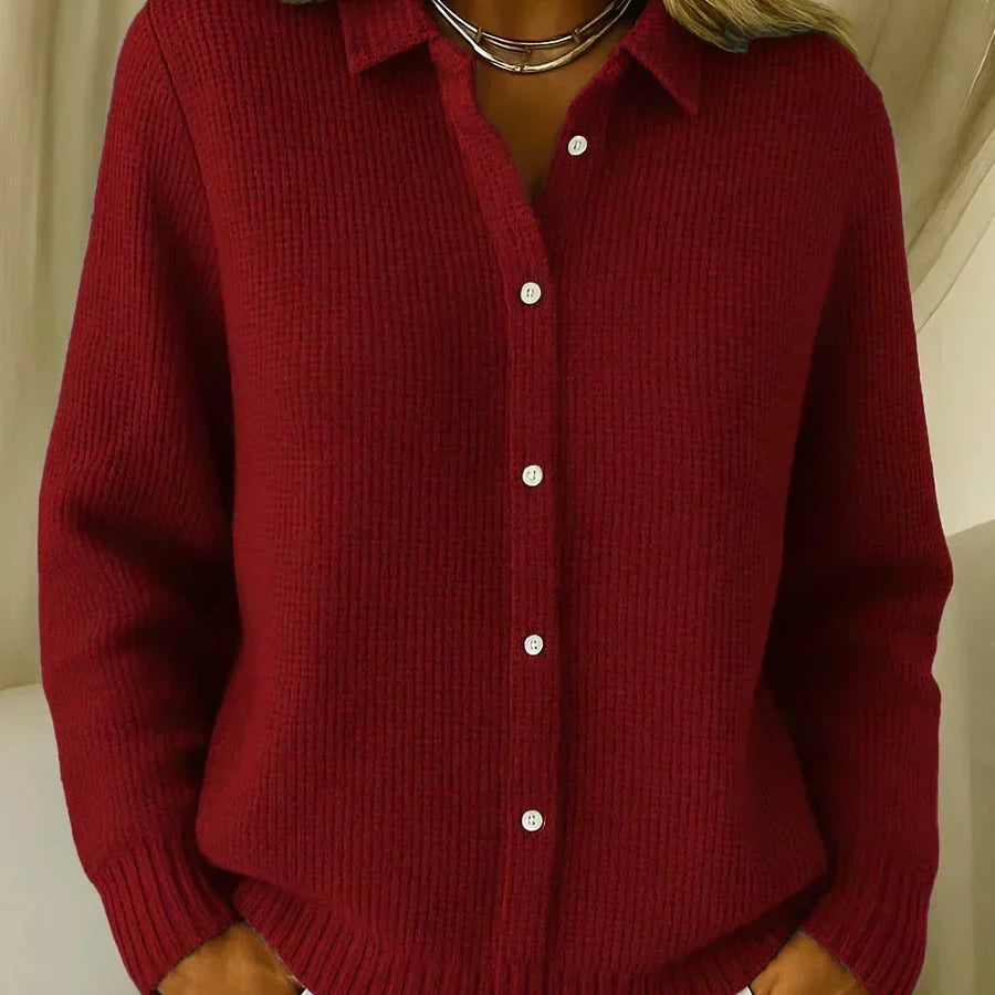 AlienDose | Textured Knit Button Cardigan