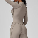 AlienDose | AlienShape™ Zip Jumpsuit | Long-Sleeve Zip Jumpsuit That Shows Off Your Curves