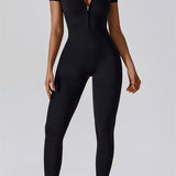 AlienDose | AlienShape™ Viva Motion | Short-Sleeve Jumpsuit That Flatters Your Silhouette