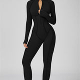 AlienDose | AlienShape™ Zip Jumpsuit | Long-Sleeve Zip Jumpsuit That Shows Off Your Curves