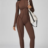 AlienDose | AlienShape™ Zip Jumpsuit | Long-Sleeve Zip Jumpsuit That Shows Off Your Curves