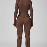 AlienDose | AlienShape™ Zip Jumpsuit | Long-Sleeve Zip Jumpsuit That Shows Off Your Curves