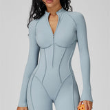 AlienDose | AlienShape™ Zip Jumpsuit | Long-Sleeve Zip Jumpsuit That Shows Off Your Curves