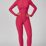 AlienDose | AlienShape™ Zip Jumpsuit | Long-Sleeve Zip Jumpsuit That Shows Off Your Curves