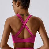 AlienDose | AlienShape™ Cross-Back Top | Cross-Strap Sports Bra to Train with Confidence
