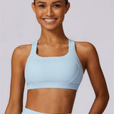 AlienDose | AlienShape™ Cross-Back Top | Cross-Strap Sports Bra to Train with Confidence