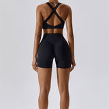 AlienDose | AlienShape™ Cross-Back Top | Cross-Strap Sports Bra to Train with Confidence