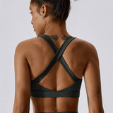 AlienDose | AlienShape™ Cross-Back Top | Cross-Strap Sports Bra to Train with Confidence