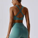 AlienDose | AlienShape™ Cross-Back Top | Cross-Strap Sports Bra to Train with Confidence