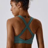 AlienDose | AlienShape™ Cross-Back Top | Cross-Strap Sports Bra to Train with Confidence