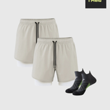 AlienDose | 2-Pack Running Shorts + 1 Pair of Socks