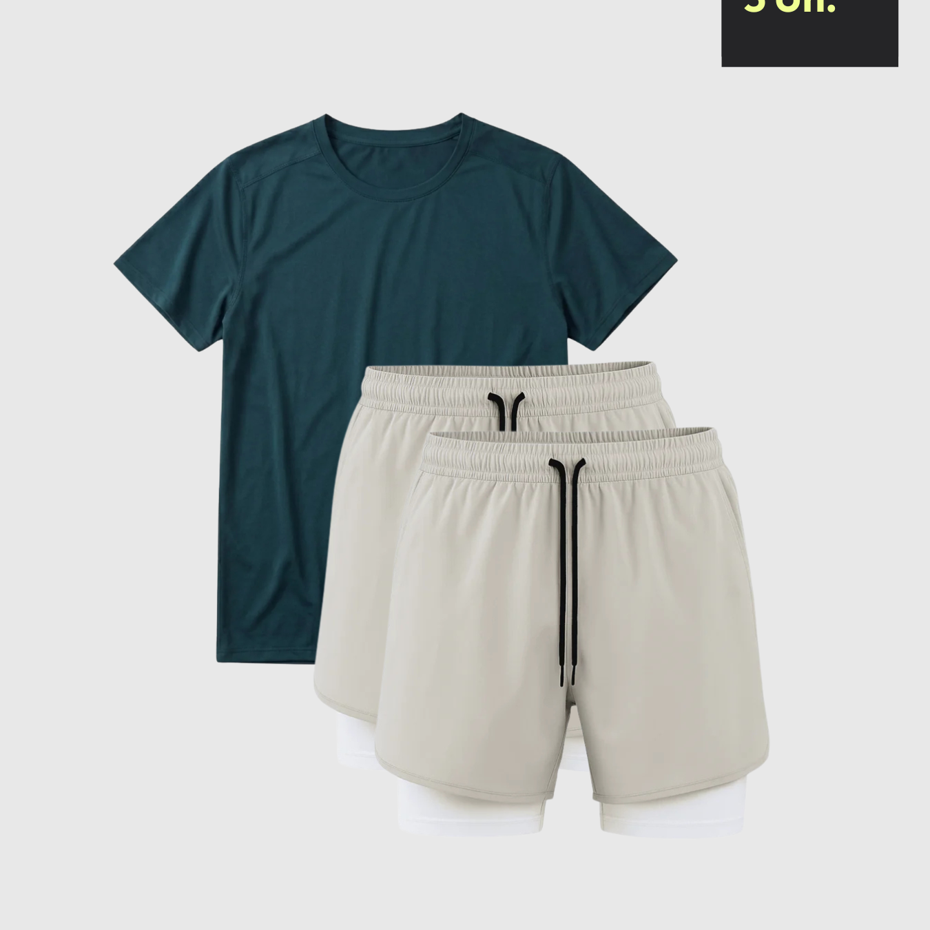 AlienDose | Basic Running Set – 1x MUVTOUCH™ Tee + 2x Running Shorts