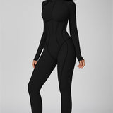AlienDose | AlienShape™ Zip Jumpsuit | Long-Sleeve Zip Jumpsuit That Shows Off Your Curves