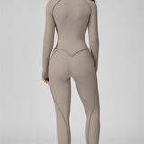 AlienDose | AlienShape™ Zip Jumpsuit | Long-Sleeve Zip Jumpsuit That Shows Off Your Curves