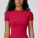 AlienDose | AlienMove™ Minimalist Tee | Short-Sleeve Sports Tee That Flatters Your Silhouette