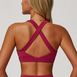 AlienDose | AlienShape™ Cross-Back Top & Leggings 2-Piece Set | Cross-Strap Sports Bra + Leggings to Train with Confidence