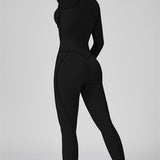 AlienDose | AlienShape™ Zip Jumpsuit | Long-Sleeve Zip Jumpsuit That Shows Off Your Curves
