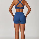 AlienDose | AlienShape™ Cross-Back Top | Cross-Strap Sports Bra to Train with Confidence