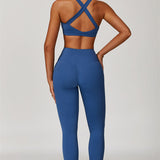 AlienDose | AlienShape™ Cross-Back Top | Cross-Strap Sports Bra to Train with Confidence