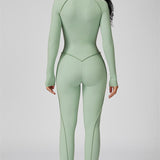 AlienDose | AlienShape™ Zip Jumpsuit | Long-Sleeve Zip Jumpsuit That Shows Off Your Curves