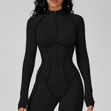 AlienDose | AlienShape™ Zip Jumpsuit | Long-Sleeve Zip Jumpsuit That Shows Off Your Curves