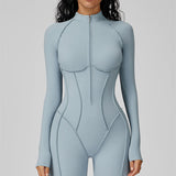 AlienDose | AlienShape™ Zip Jumpsuit | Long-Sleeve Zip Jumpsuit That Shows Off Your Curves