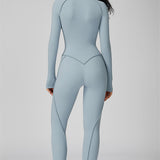 AlienDose | AlienShape™ Zip Jumpsuit | Long-Sleeve Zip Jumpsuit That Shows Off Your Curves