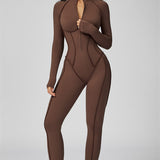 AlienDose | AlienShape™ Zip Jumpsuit | Long-Sleeve Zip Jumpsuit That Shows Off Your Curves